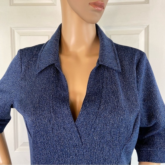 White House Black Market Denim Vintage Dress - Picture 4 of 16